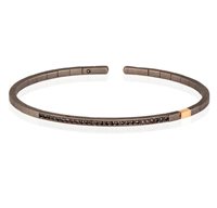 Pulsera Mano-J. Hombre in Titanio Diamante Black SPRBRT27BRGBR_M